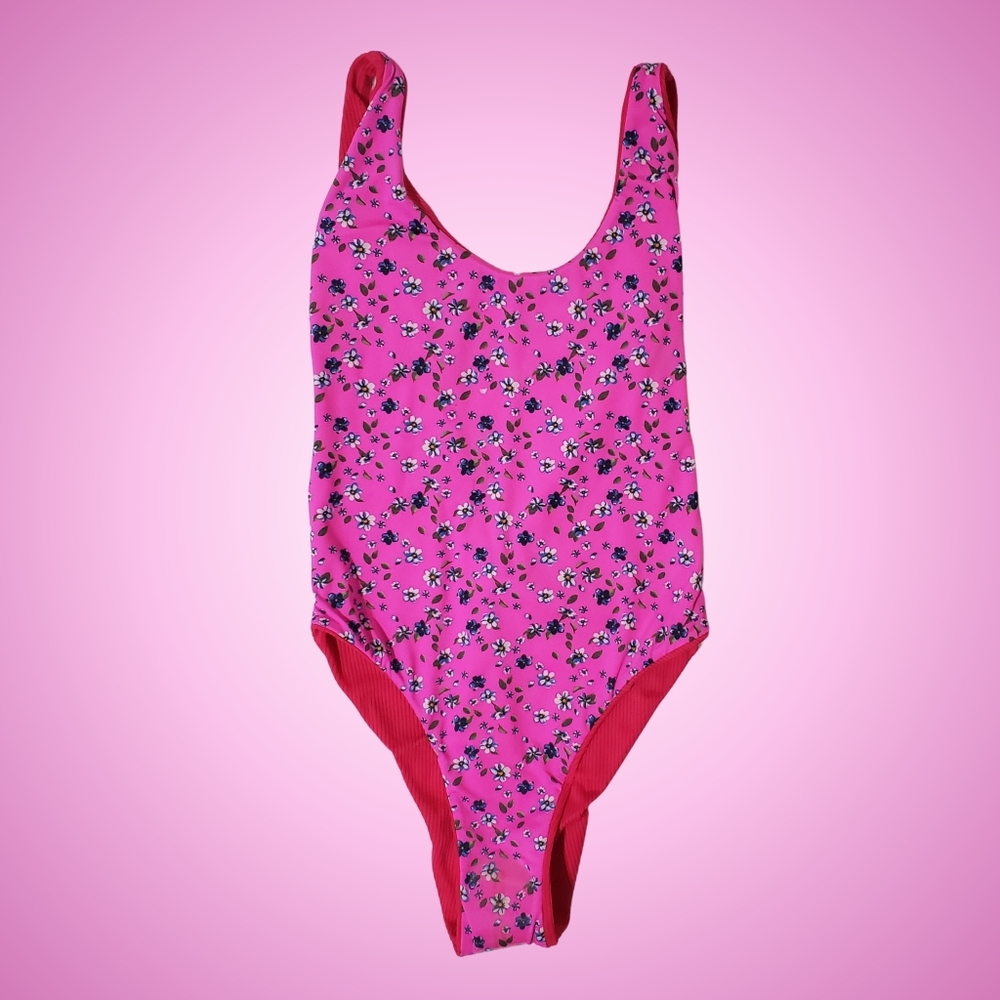 Maaji Pink Floral One Piece Swimsuit